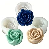 3 Stück 3D Blumen Silikon Form für Kerzen und Seifen DIY Handgefertigt