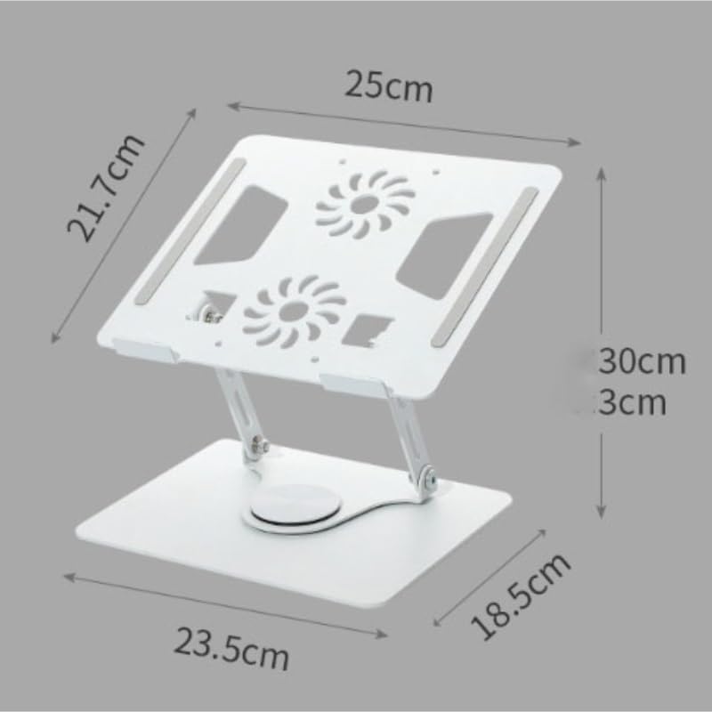 Aluminum Alloy Book Stand 360° Rotation Reading Rack Raised Lowered Holder