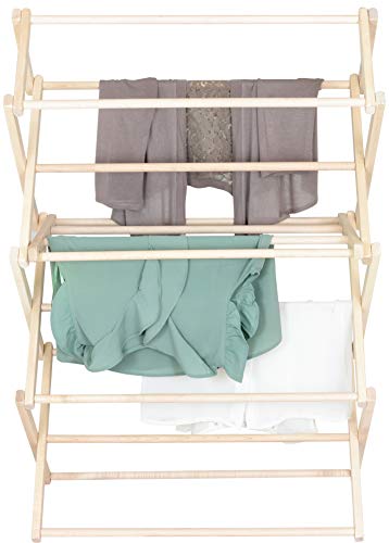 Pennsylvania Woodworks Clothes Drying Rack: Solid Maple Hard Wood Laundry Rack For Sweaters, Blouses, Lingerie & More, Durable Folding Drying Rack, Made In Usa, No Assembly Needed, Medium #TOP2