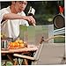Jorzer Camp Stove Windscreen Set, 38.6x9.5 in 12 Plates Folding Camping Stove Windscreen with Air Vents Windshield Aluminum Alloy Outdoor Portable Camping Wind Blocker.
