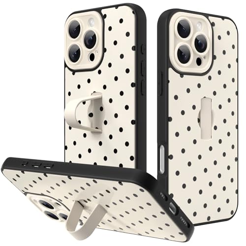 KANGHAR Compatible with iPhone 16 Pro Case White Dot Pattern