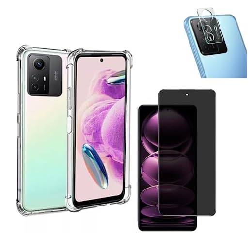 Kit Capa, Película Privacidade e Película Câmera P/Redmi Note 12S