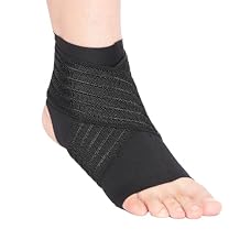 Ankle Support Brace for Men and Women - Ankle Compression Sleeve with Adjustable Strap for Plantar Fasciitis, Achilles Tendonitis Pain Relief, Sprained, Strains, Sports Bandage SockReg
