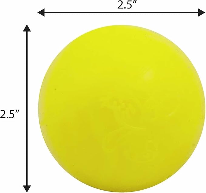 Ruff Dawg Ball - Regular Size Tough Dog Toy - Made in The USA Assorted Neon Colors for Easy Visibility - Floats for Fun Play