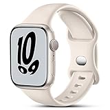 【Silicona agradable para la piel】 Esta correas compatible con Apple Watch está hecha de material de silicona suave de primera calidad, evita la irritación de la piel, la sensación de tacto suave y suave libera su muñeca cuando usa la correa iwatch; Impermeable y fácil de secar, hazlo más transpirable y cómodo para tu muñeca.