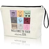 Gift for Baby Shower WELCOME TO YOUR NEW MOM ERA Baby Boy Baby Girl Baby Gift for New Mom Expecting Mother, Funny Pregnancy Mom Essentials Zipper Pouch Makeup Bag Cosmetic Bag Baby Shower Present Idea