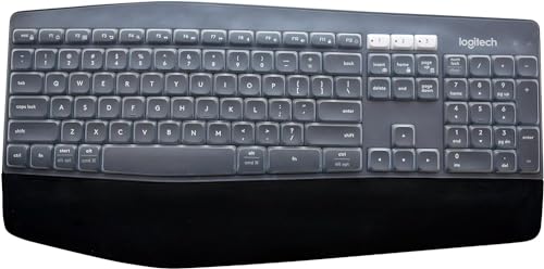 Image of iFyx Keyboard Cover Skin for Logitech MK850 MK875 & Logitech MK825 Wireless Keyboard Ultra Thin Protective Skin (Transparent)