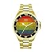 Toff London Orologio arcobaleno con texture vintage orgoglio