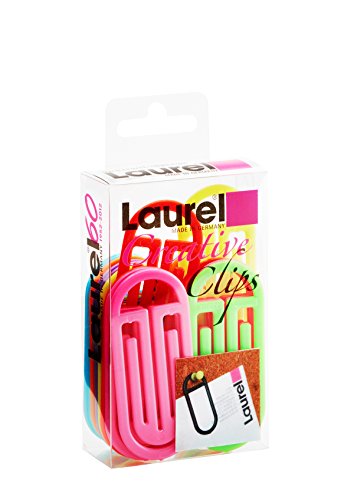 Laurel 1335-97 Bogen King Klip 50/62 mm aus Polystyrol, Leuchtfarben sortiert