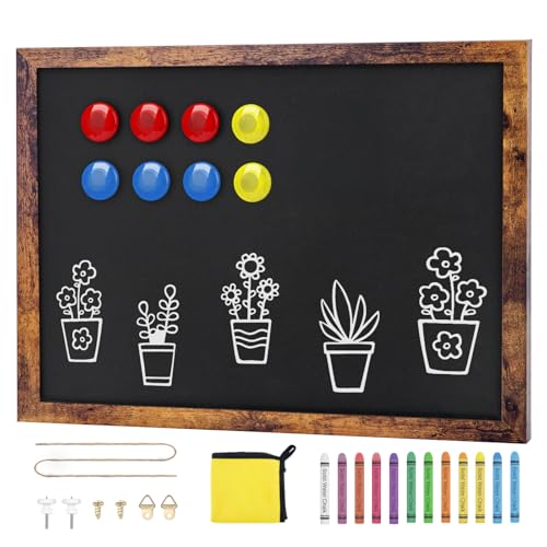 JEFURE Magnetic Chalkboard, 12x16 Inches Blackboard