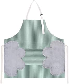 Hogar paño puede limpiar las manos delantal moda cocinar asado cocina a prueba de grasa impermeable overoles
