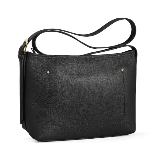 befen Genuine Leather Crossbody Bags for Women Black Leather Purse with RFID Blocking Crossbody Purse for Travel Medium Soft Hobo Bags for Women Shoulder Handbag with Adjustable Strap for Everyday by befen - Used condition - US$35.47