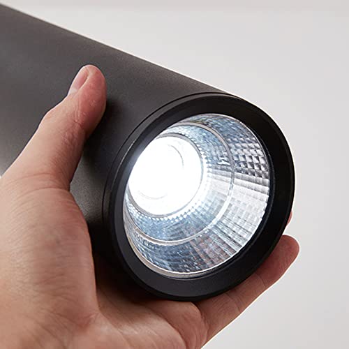 Downlight LED cilíndrico RAGGZZ mini de diseño sofisticado y tubo largo de 60 cm en negro 6