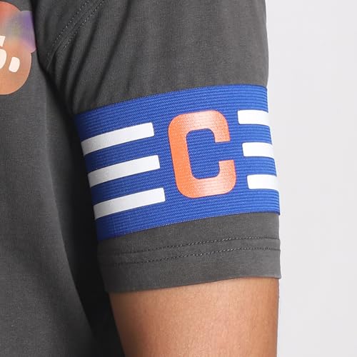 6PCS Elastic Soccer Captain Armband, Adjustable Football Basketball Player Bands for Adult Youth