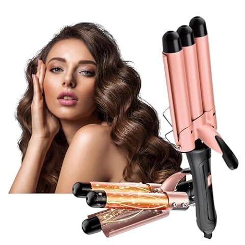 Triondas Modelador de Cachos Profissional 25mm Bivolt Prancha Turmalina Cerâmica Ondas Perfeitas Anti Estático
