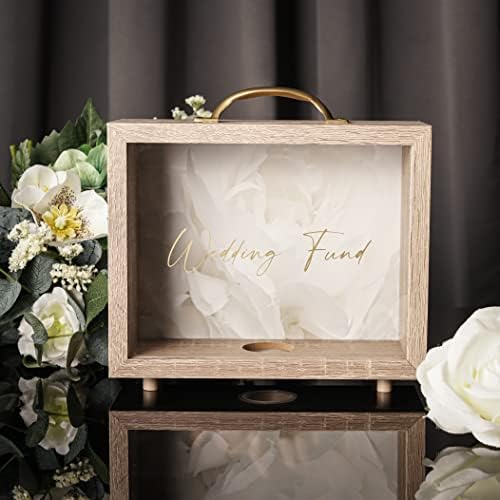 Nikita By Niki Wedding Fund Money Box - Engagement Gifts for Couples - Wedding Present - Wedding Fund Money Pot - Wedding Countdown - Luxury Present for Saving Coins and Notes with Gift Packaging