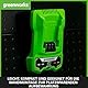 Greenworks 24V 2A Akku Ladegerät, für Greenworks 24V Batterien G24B2 & G24B4, Original Greenworks Ladegerät, Wandmontage + LED-Ladeindikator, Für alle 24V Akkus geeignet, 3 Jahre Garantie, G24C