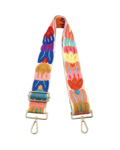 Image of Embroidered Purse Straps Replacement Crossbody Wide Adjustable Bag Straps