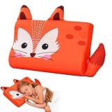 HSMHLYYB Schlummerkids Kissen, 45X27CM Calmly Kinderkissen, Einzigartige Tiere Kinderkopfkissen, Ergonomisches Nackenkissen, Memory Atmungsaktiv Komfortkissen für Besserenund Gesünderen(Fuchs)