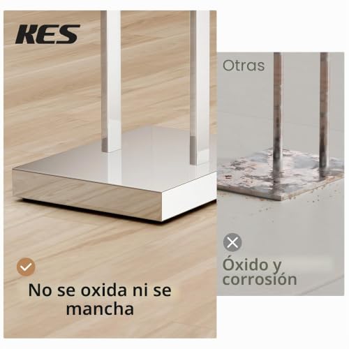 Miniatura 4 de Kes Toallero Independiente De 2 Niveles Con Base Ponderada De 2,5 Kg, Acero Inoxidable 18 8 Acabado Pulido, Bth231