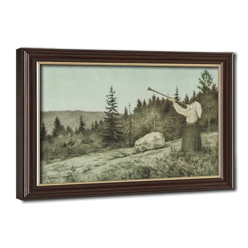 Impression Toile Theodor Kittelsen Op Under Fjeldet Œuvre d'Art