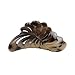 Grey Leopard 5 inch Large Jaw Clip Hair Claw with leaf design (Motique Accessories)