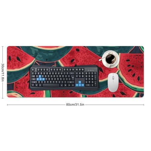 Tapis de souris de jeu grand format rouge pour stabiliser votre clavier - 2