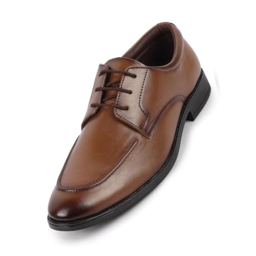 Image of FAUSTO Men's Formal Office Comfort Lace-Up Derby Shoes
