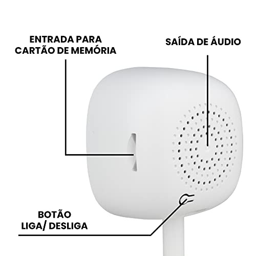 Haiz Câmera de Segurança Interna PIX-Z Smart Compatível com Alexa Wi-fi Bivolt Branco HZ-K258