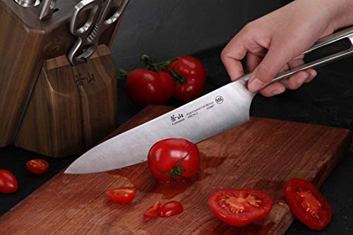 Cangshan Tn1 Series 1021950 Swedish 14C28N Steel Forged 8-Piece Knife Block Set, Walnut #TOP7