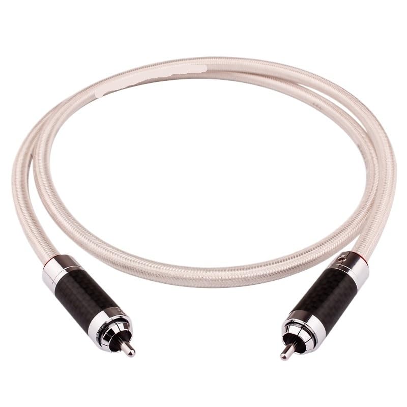 HiFi Digital Coaxial Audio Video R/CA Cable Hi-end Copper to R/CA Male Subwoofer Audio Cable(1m)