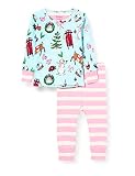 Hatley Baby - Mädchen Økologisk bomuld langærmet trykt pyjamassæt Pyjamaset, Cabin Christmas, 18-24 Monate EU