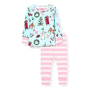 Hatley Organic Cotton Long Sleeve Printed Pyjama Set Ensemble de Pijama Bébé Fille