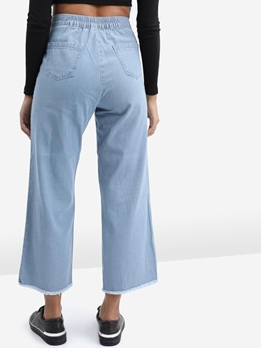 Image of Tokyo Talkies Women's Flared Cropped Jeans| Mid-Rise| Jeans Pant