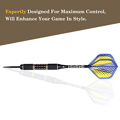 Niubixx Standard Dart Flights 30 Sets 90 Pcs Durable Pet And Laser Replacement Feather Tail Wing - Perfect Accessories Equipment Supplies For Dart Games #TOP3