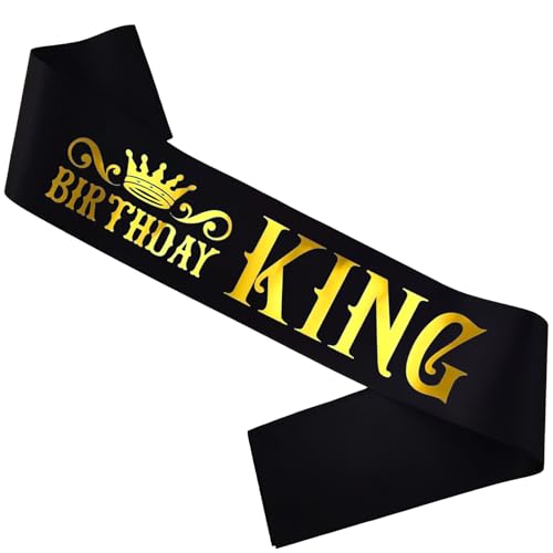 Birthday King Sash for Men or Boys Birthday Party Decor Photo Prop idea