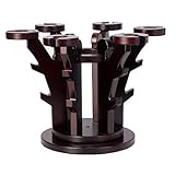 Weinglashalter, modernes Weinregal, Theke, Wein- und Weinglas-Organizer, freistehender Stielglas-Halter mit 6 Haken – A oder B (Farbe: A) (B) (A)