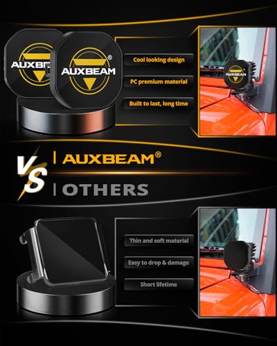 Image of Auxbeam 3 inch LED Pod Light Covers, XP-Ultra Series PC Lens Offroad Protective Covers for Specific Light Model (No Compatible Color Play Series)