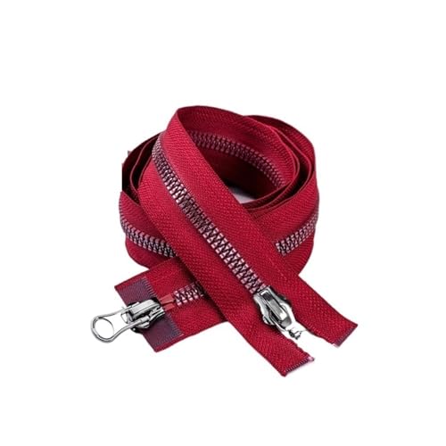 Cerniere, cremallera doble de dos vías abierta para ropa, manualidades, costura, 120 cm, multicolor, paquete de 2/5 (cresta oscuro, 120 cm - 2 unidades)