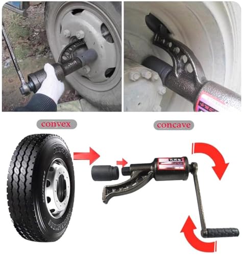 Heavy Duty Torque Multiplier Wrench Set, Torque Multiplier 1 inch Drive with 4 Sockets, 1:64 Labor Saving Lug Nut Wrench, 4800NM Lug Nut Remover Torque Wrench for Cars Trucks RVs by RQG - Image 5