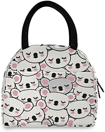 TropicalLife Dogs Bones Pattern Lunch Bag for Women Insulated Cooler Tote Bag Portable Lunch Box Bag for Children Girls Men Adult Work School Picnic
