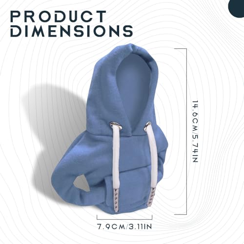 Lecctso Gear Shift Hoodie, Gear Shift Cover, Funny Sweater Hoodie Car Gear Shift Cover for Gearshift Protection Decoration, Automotive Interior Accessories Universal for Most Cars