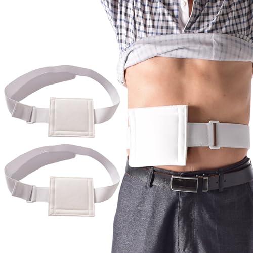 Cinturón de diálisis peritoneal ajustable y suave con soporte para sonda G (Pack de 2)