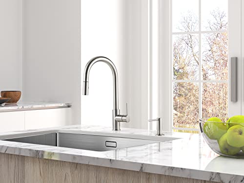 Aguastella Asf026Bn Built In Soap Dispenser For Kitchen Sink Brushed Nickel With Soap Bottle Countertop Pump #TOP1