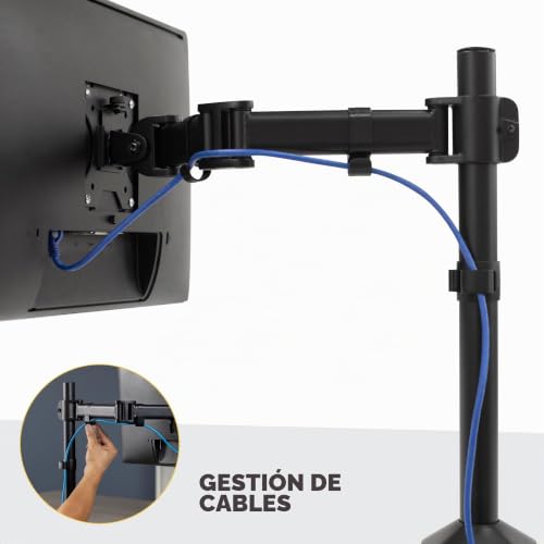 Brazo monitor Reflex Fellowes regulable para soporte de pantalla individual 5