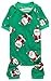 Cute Santa Claus Pet Clothes Christmas Dog Pajamas Shirts, Green, Back Length 12" Small Green