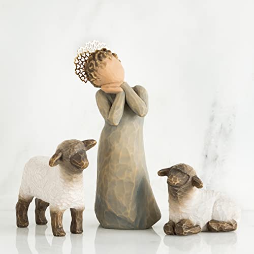 Willow Tree Nativity Premier Plus Shepherds, Animals and Angels, 24-Piece Set - Thumbnail 7