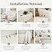 HOMERILLA Sectional Couch Covers for Sectional Sofa L Shaped Sofa Cover Blanket 2 Pieces L Shape Furniture Protector for Pets Dogs(Ivory, X-Large)
