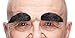 Mustaches Self Adhesive, Novelty, Fake Eyebrows, Black Lustrous Color