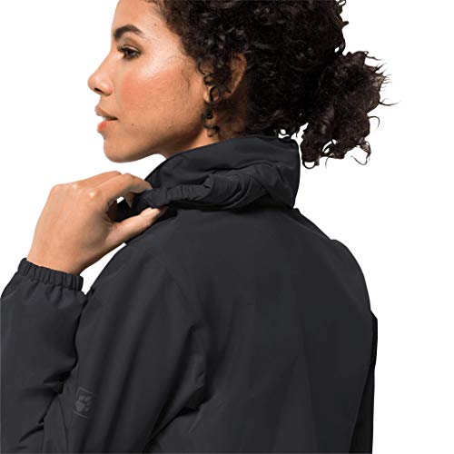 Jack Wolfskin Womens Stormy Point Jacket W Raincoats, Black, Medium #TOP3